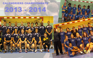 Calendriers championnats 2013-2014 Séniors