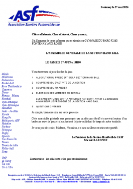 Assemblée Générale 2026