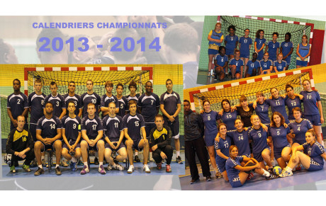 Calendriers championnats 2013-2014 Séniors