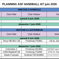 Programme du week-end du 6-7 juin